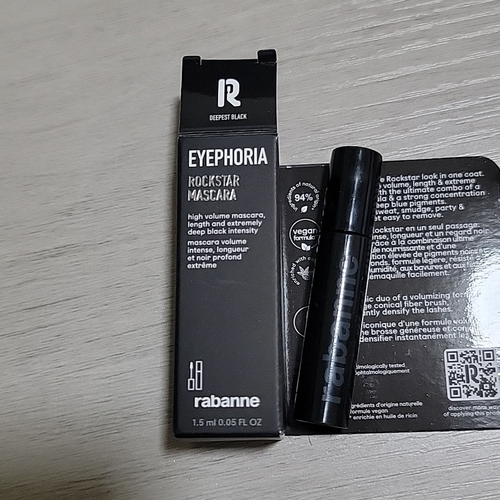 Rabanne Rockstar 24h Volumizing Mascara 1.5ml In Deepest Black